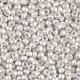 Miyuki rocailles Perlen 8/0 - Matte bright sterling silver plated 8-961F